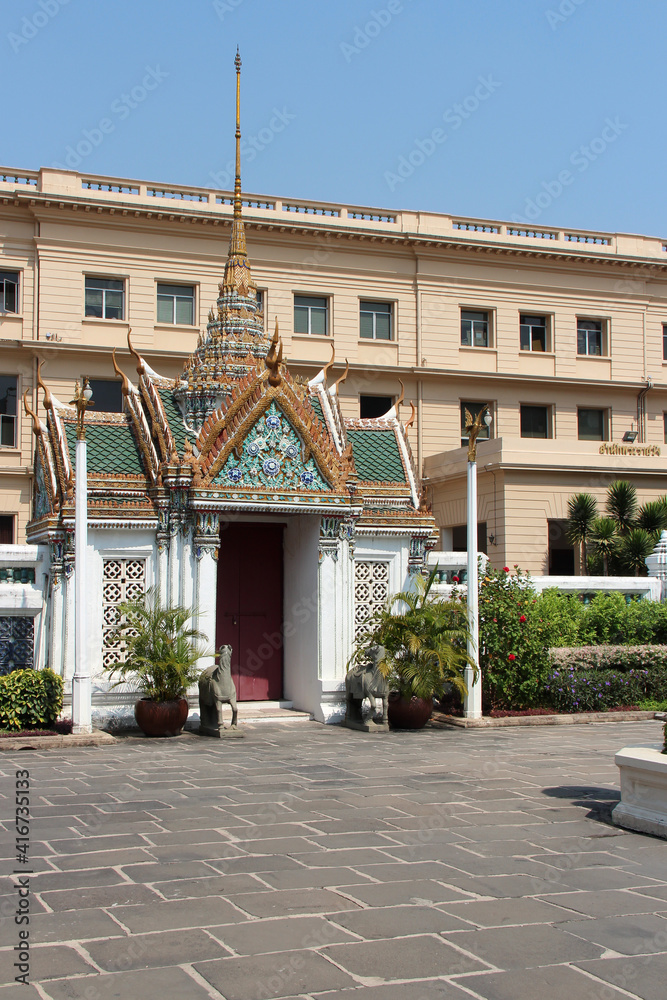 gate at the royal palace in bangkok in thailand