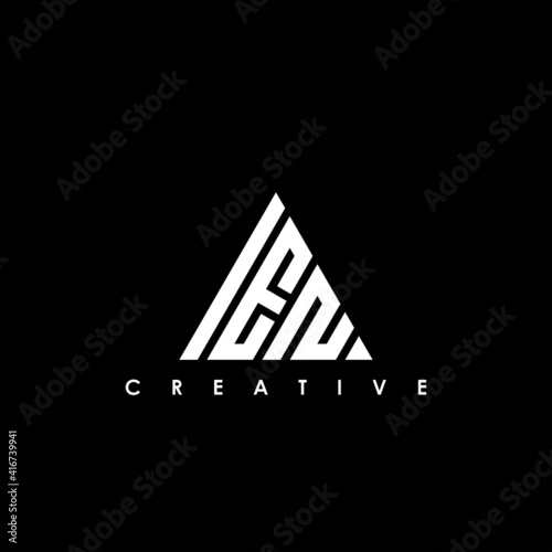 IEN Letter Initial Logo Design Template Vector Illustration