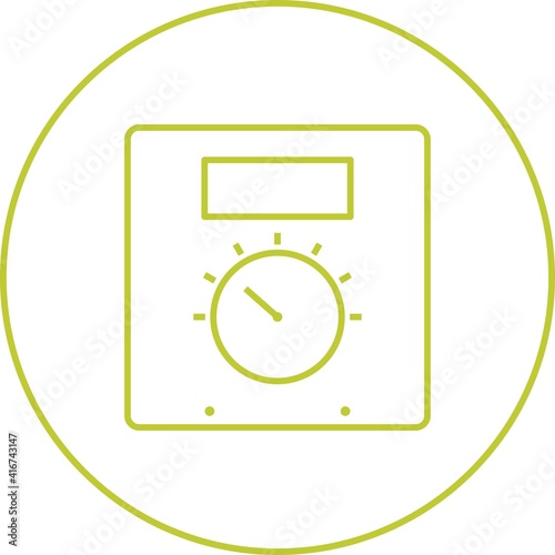 Unique Thermoregulator Line Vector Icon