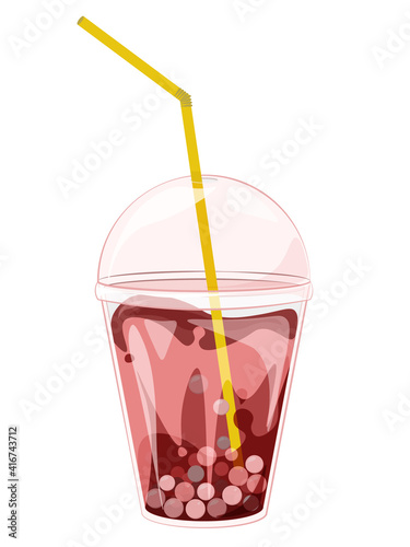 Bubble Tea. Bubble tea, iced coffee fruit smoothie