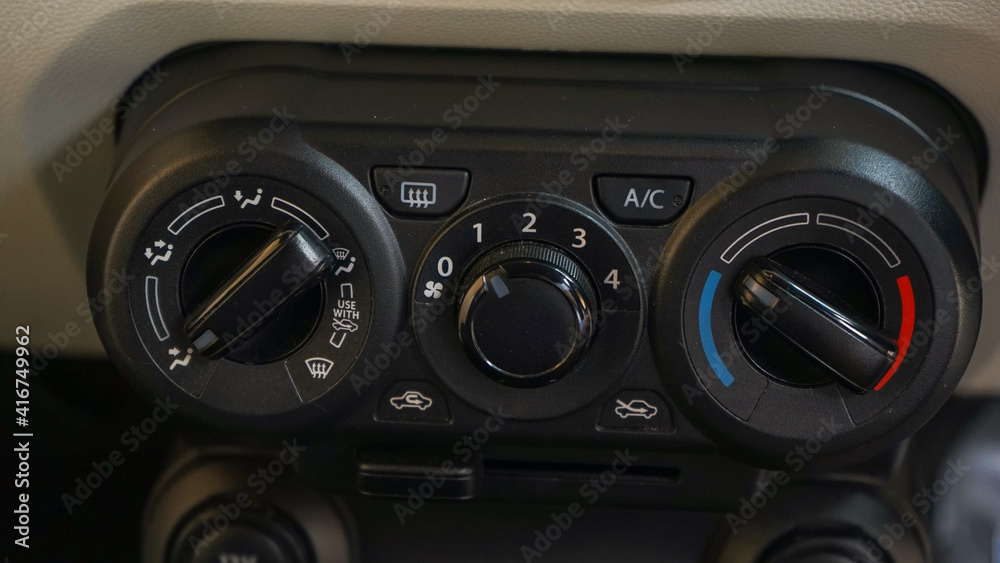 control panel of a car control panel of a car