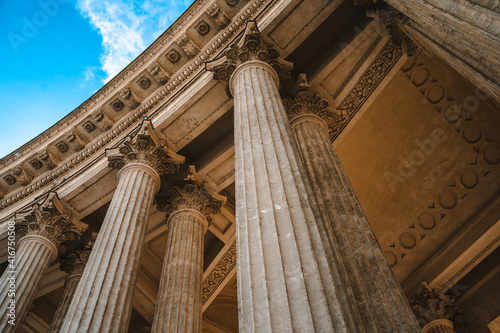 Old columns of the Kazan Cathedral in St. Petersburg