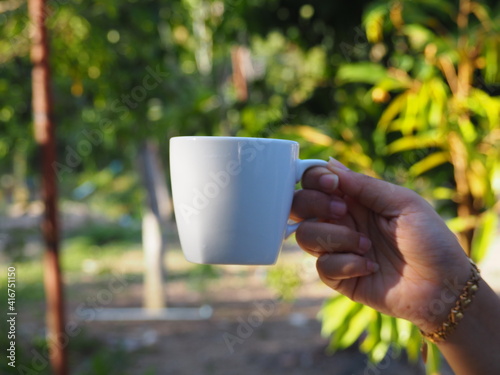 women with a coffee mug