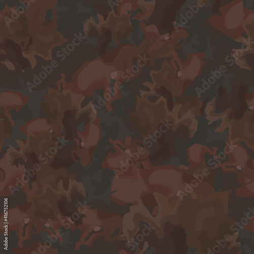 Urban camouflage of various shades of brown and grey colors