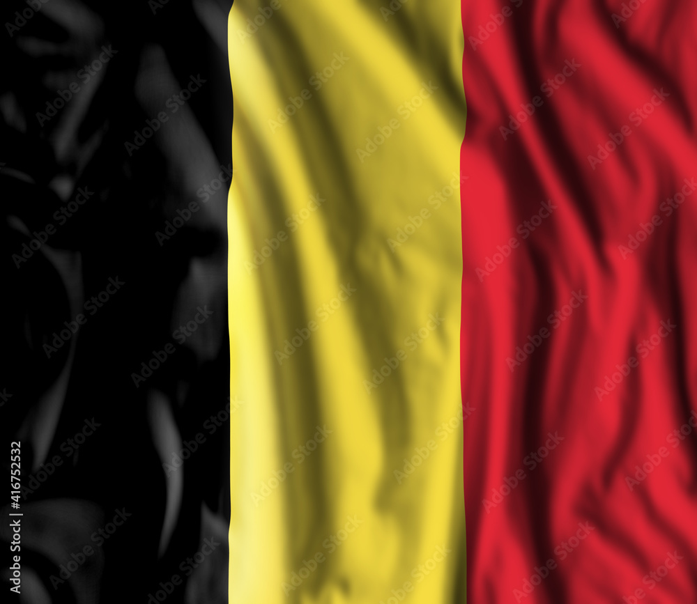Belgium flag realistic waving Belgium flag realistic waving