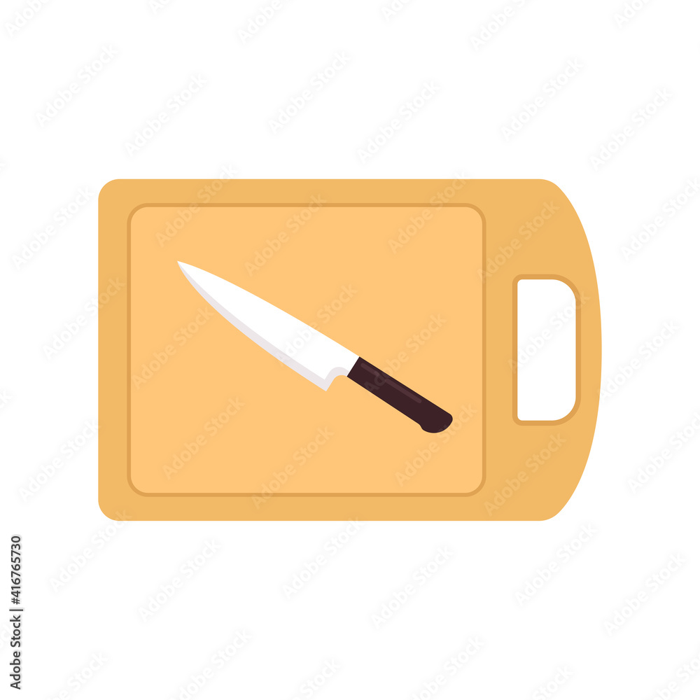 Knife and cutting board cartoon vector. Knife on cutting board. Knife and cutting board cartoon vector. Knife on cutting board.