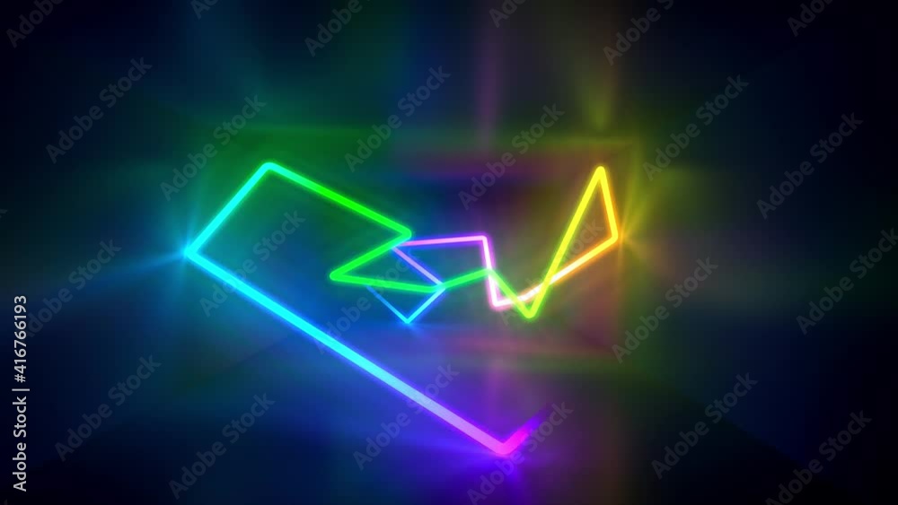 Colorful glowing lines draw in undefined space. Abstract background with pink, yellow, blue, purple colors, ultraviolet. Colorful glowing lines draw in undefined space. Abstract background with pink, yellow, blue, purple colors, ultraviolet.