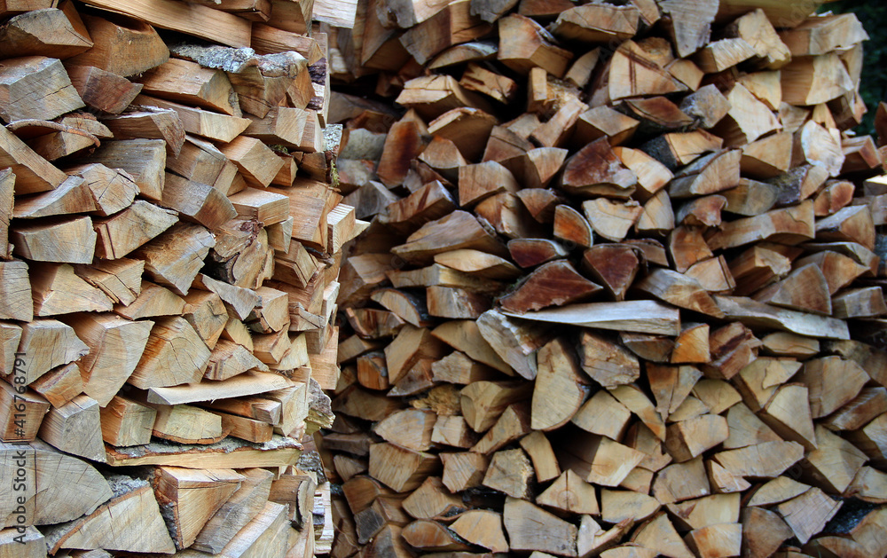 Heaps Of Dry Logs For Wood Fired Oven Close Up Heaps Of Dry Logs For Wood Fired Oven Close Up