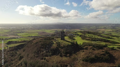 Scrabo Tower looking over Newtownards in Northern Ireland photo