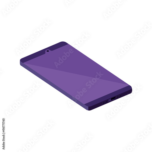 smartphone cell device isometric icon vector illustration design