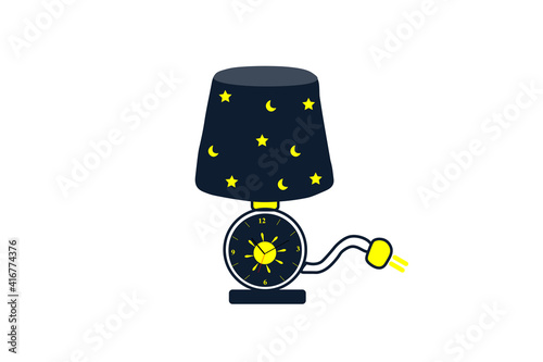 The light sleep concept joins the time with star, moon and sun decorations.