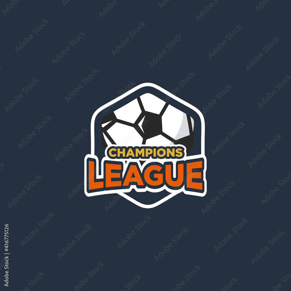 Soccer club emblem. Football badge shield logo, soccer ball team game club elements, Vector Logo Illustration Fit to championship or team Soccer club emblem. Football badge shield logo, soccer ball team game club elements, Vector Logo Illustration Fit to championship or team