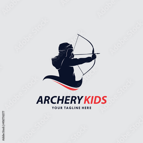 Archer Logo Template Design Vector, Emblem, Design Concept, Creative Symbol, Icon