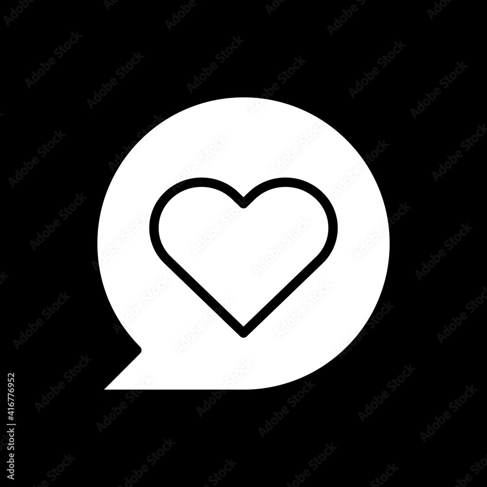 Heart dark mode glyph icon. Social media communication. Favourite post. Phone screen menu element. Smartphone UI button. White silhouette symbol on black space. Vector isolated illustration Heart dark mode glyph icon. Social media communication. Favourite post. Phone screen menu element. Smartphone UI button. White silhouette symbol on black space. Vector isolated illustration