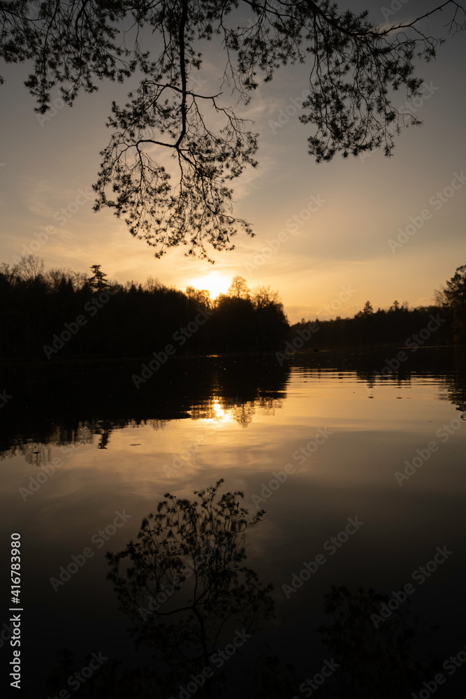 Fototapeta premium See Sonnenuntergang