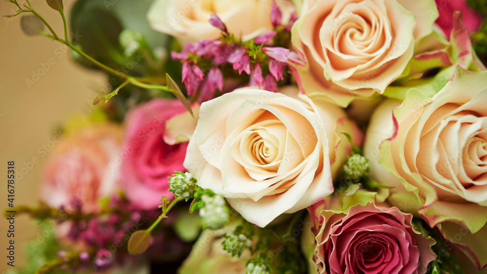 Wedding bouquet of various flowers Wedding bouquet of various flowers
