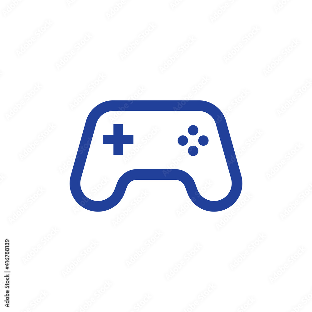 Joystick videogame controller. Gamer controlling device vector icon. Joystick videogame controller. Gamer controlling device vector icon.