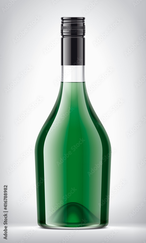 Glass Bottle on background. Glass Bottle on background.