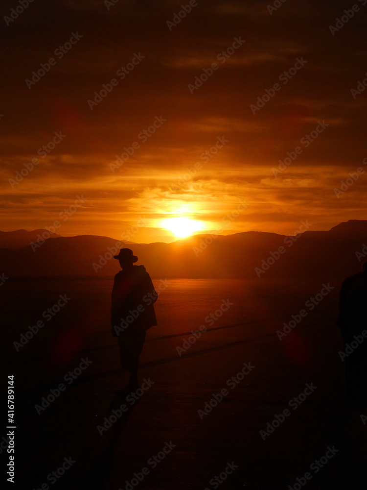 Countryman im Sonnenuntergang