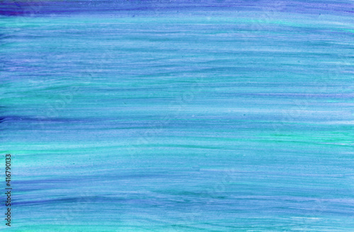 hand drawn blue watercolor paint background.