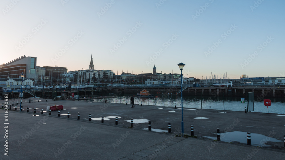 Skyline of Dun Laoghaire, Dublin, Ireland