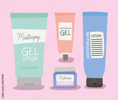 set of moisturizing for skin care