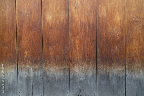 old wood texture background - weathered wood planks (ID: 416793379)