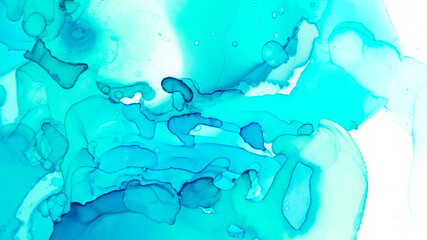 Fotobehang Kristal Pastel inktwas met olie-effect  © olbudpictures