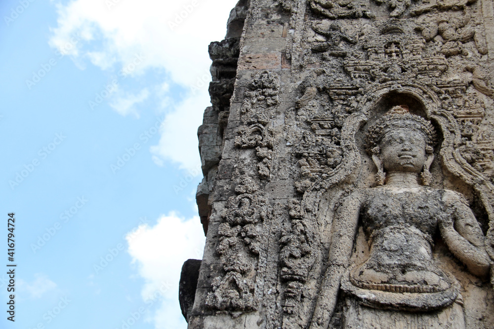 Details of the East Mebon Temple, Cambodia