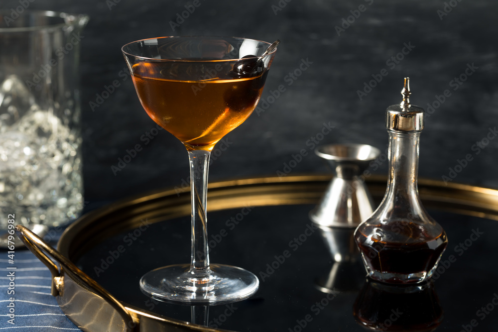 Boozy Refreshing Calvados Widows Kiss Cocktail