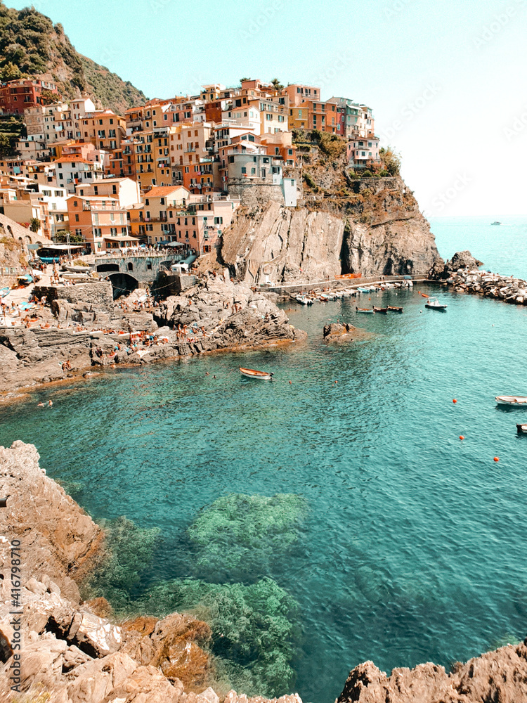 view of the coast of manarola