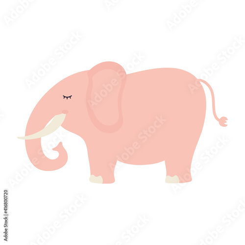 cute elephant on a white background