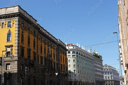 Buildings in the centre of Milano city