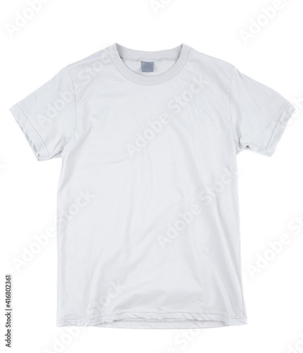 Gray tshirt template ready for your own graphics. © RooftopStudioBangkok