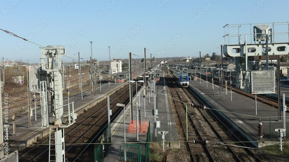 Gare de la ville de Tergnier en France Gare de la ville de Tergnier en France