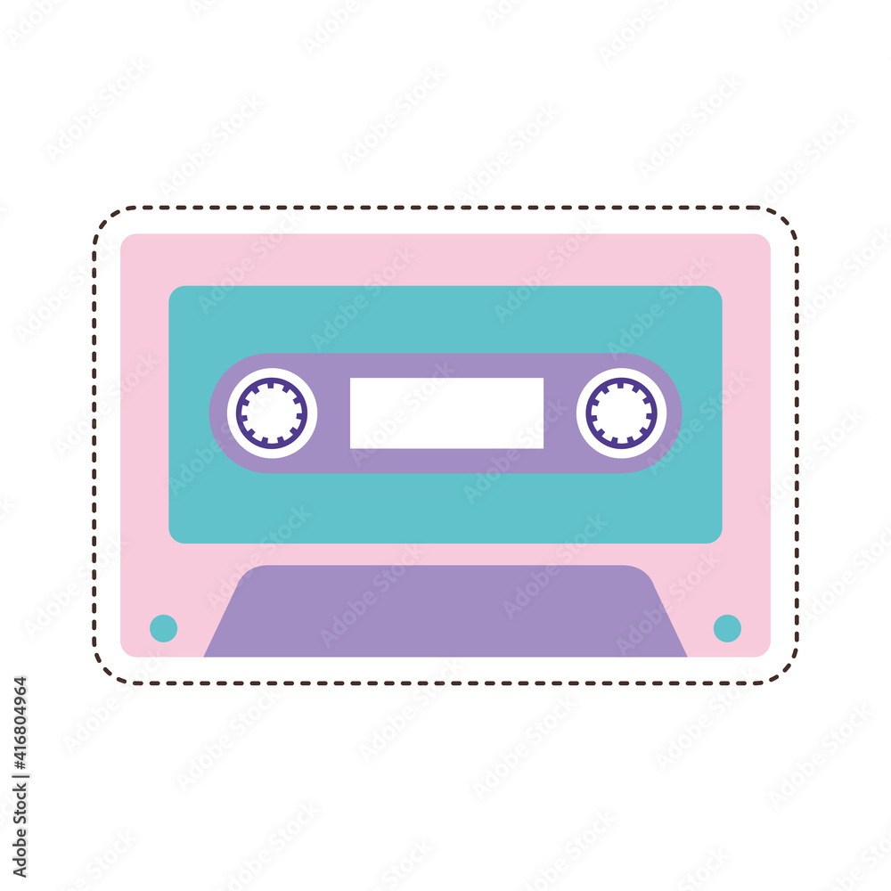 80s patch of a cassette