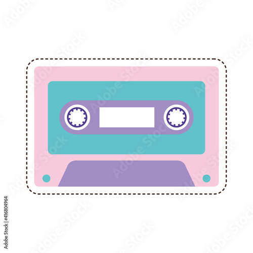 80s patch of a cassette