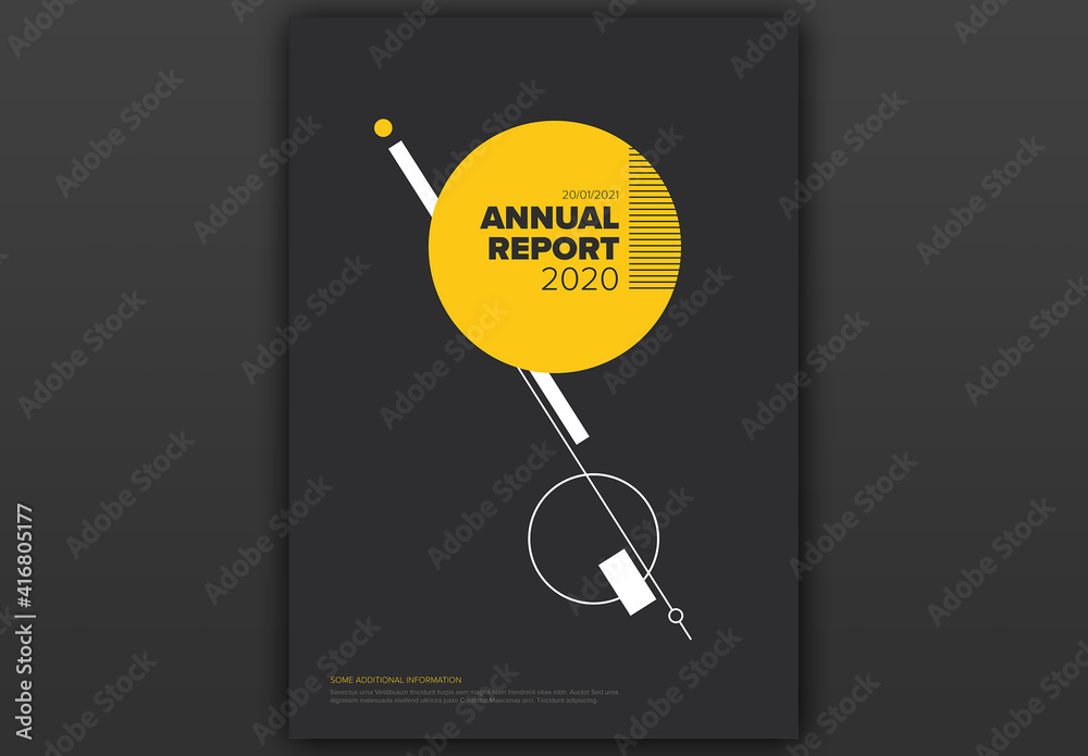 Dark Annual Report Front Cover Page Layout In Japan Style Stock dark-annual-report-front-cover-page-layout-in-japan-style-stock