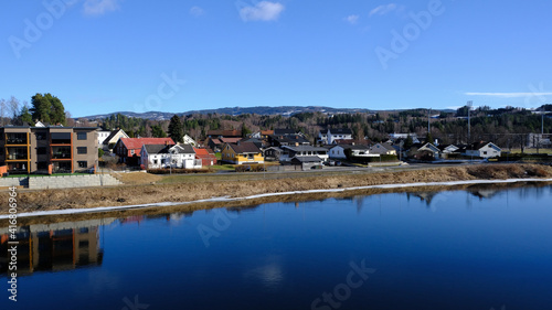Honefoss and Storelva River, Ringerike, Norway