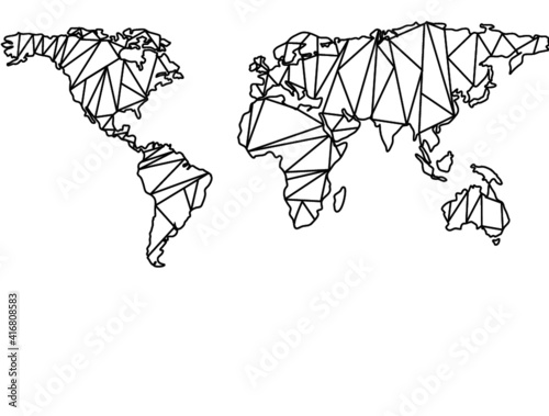 World Map geometric