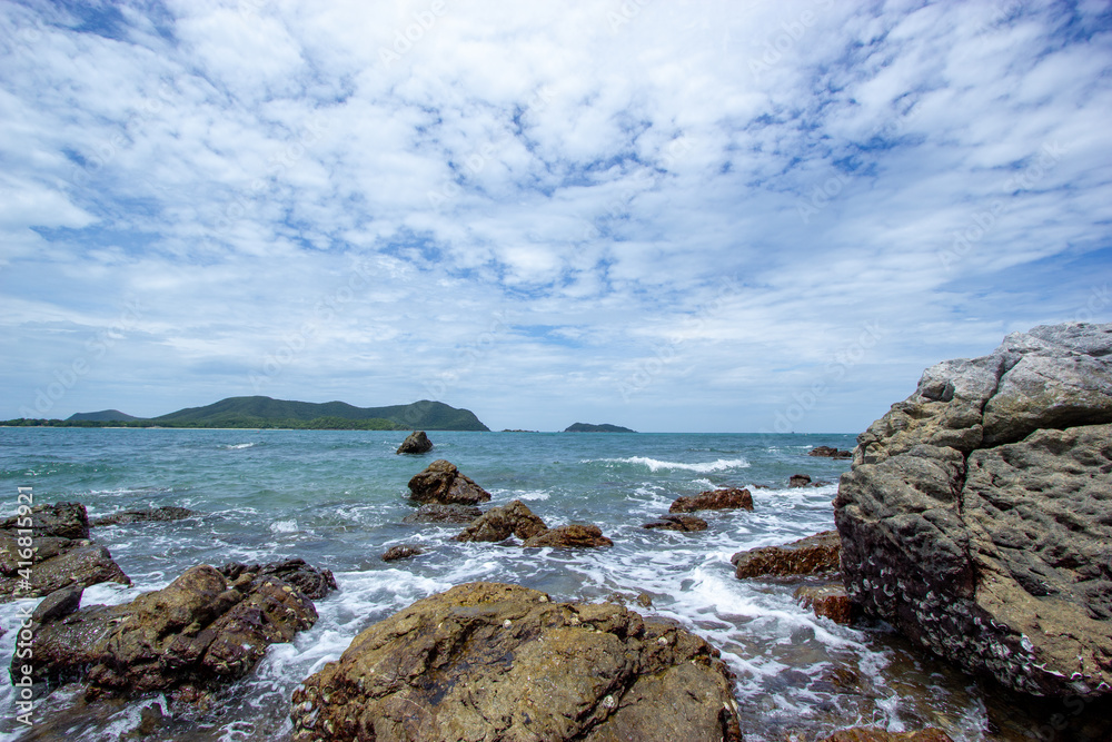 Rocks along the coast, Koh Samae San, Sattahip, Chon Buri, Thailand Rocks along the coast, Koh Samae San, Sattahip, Chon Buri, Thailand