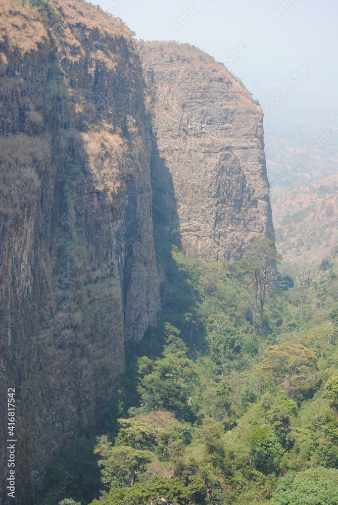 Paysage de la Failles des Allemand INECN, Burundi, Afrique Stock Photo