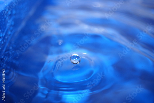Blue waterdrop