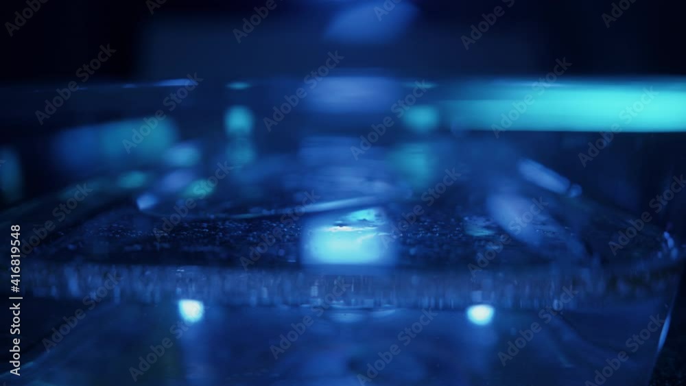Abstract Pool of Water with Ink and Colorful Lights Abstract Pool of Water with Ink and Colorful Lights
