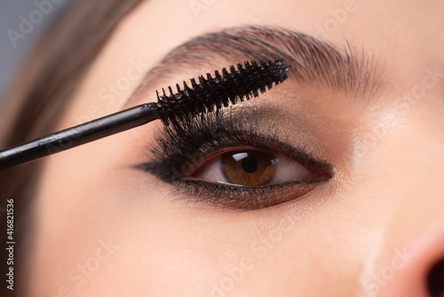 Bild auf Leinwand Closeup of eye makeup