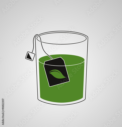 Hot tea illustration