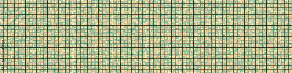 Fototapeta premium Abstract Geometric Pattern generative computational art illustration