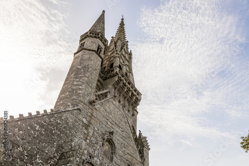 Le Faouet, France. The Chapelle Saint Fiacre, a Catholic chapel in central Brittany (Bretagne) photo