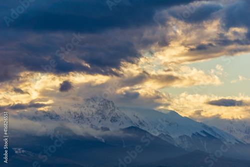 Le montagne dell'Appennino Abruzzese.