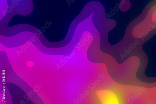 Soap glossy slime of liquid abstract gradient texture or background 3D illustration - soft focus background design template